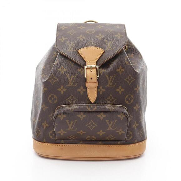 LOUIS VUITTON Brown Monogram Leather Backpack - Picture 1 of 10